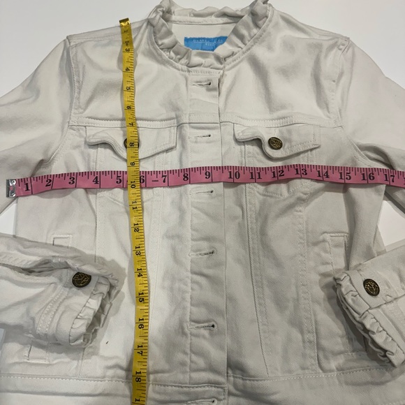 Draper James Women's White‎ denim Jacket - Picture 5 of 7